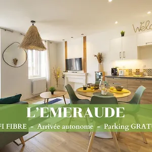 L'emeraude - 1 A 4p - Wifi Fibre - Parking Gratuit Appartement